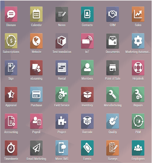 Odoo - Sample 1 for three columns